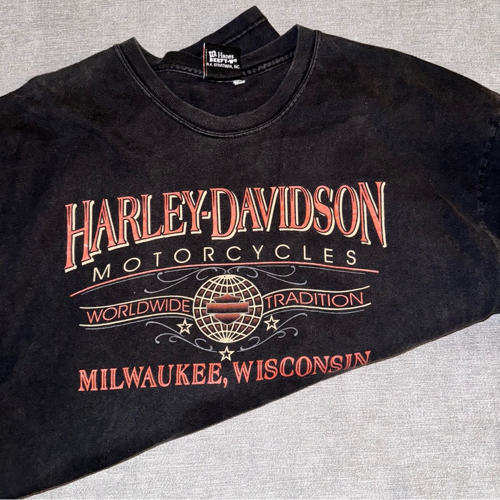 VINTAGE HARLEY DAVIDSON WISCONSON TEE - Picture 5 of 9